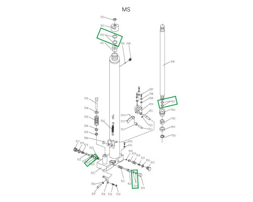 Ремкомплект гидроузла для MS1516