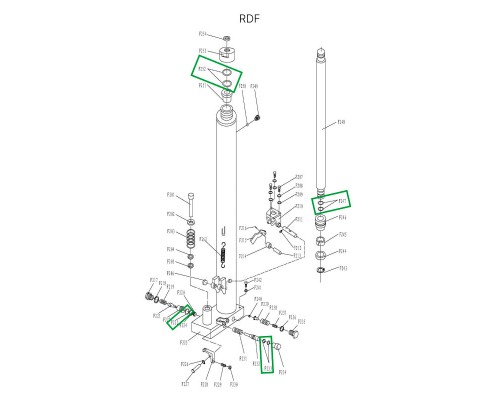 Ремкомплект гидроузла для RDF1016