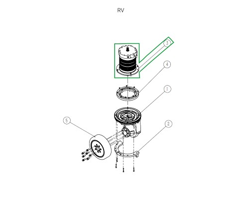 Электродвигатель привода ведущего колеса для ричтрака RV (48V/6,5 кВт/АС)