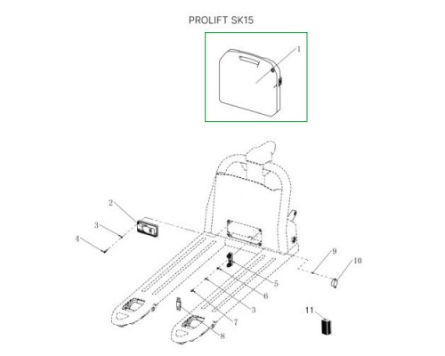Аккумуляторная батарея 24В 20Ач Li-ion для тележек SD15L/SK15