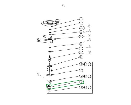Датчик рулевого управления для ричтрака RV (5V)