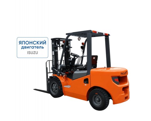 Дизельный вилочный погрузчик CPCD30-WS1K2 со свободным подъемом и боковым смещением вил