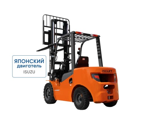 Дизельный вилочный погрузчик CPCD15-WS5K2 со свободным подъемом и боковым смещением вил
