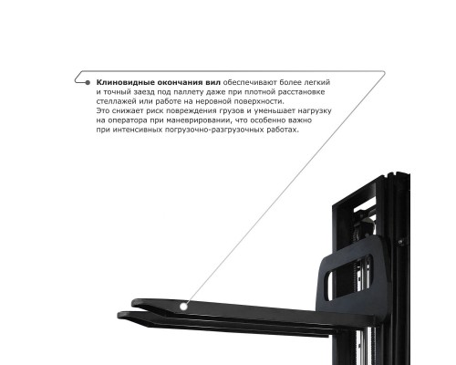 Самоходный электроштабелер PROLIFT M2 SDK 1536 li-ion со свободным подъемом