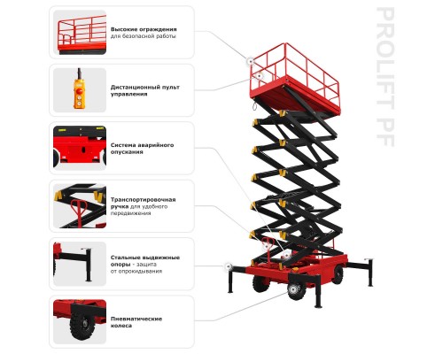 Ножничный подъемник PROLIFT PF0805 (SJY0.5-6)
