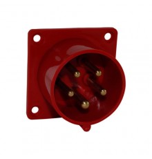 Разъем 380В, 5pin, пластик, для люльки ZLP (щитовая часть), папа