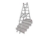 Трехсекционная лестница с функцией лестничных пролетов Corda от Krause
