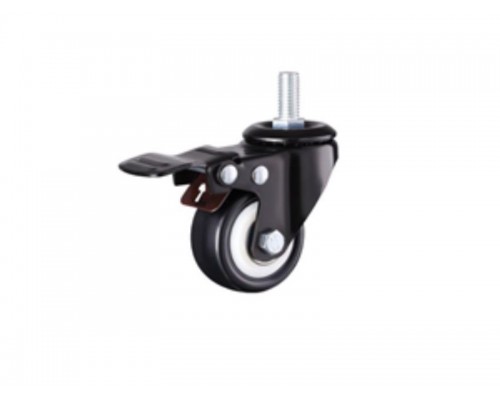 Колесо мебельное поворотное SCZTB 25 50 мм с болтом и тормозом