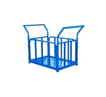 Тележка платформенная TOR ТП-Б (800х1400) с бортами и двумя ручками (колеса 160)