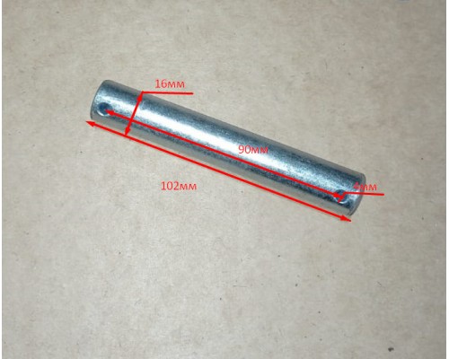 210 Ось крепления тяги 16х103 к раме роликов для тележек JC (push rod connecting shaft)