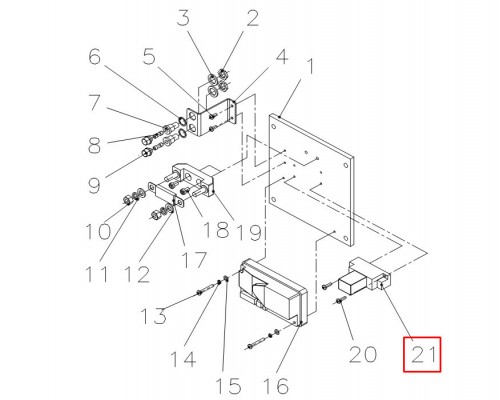 21 Электрическое реле для штабелёра WS/IWS (Electric relay)