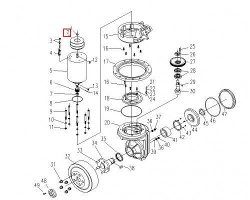 2 Тормоз DHD-08C-8Nm/DC24V для самоходного штабелёра CDDK-II (110 Brake)