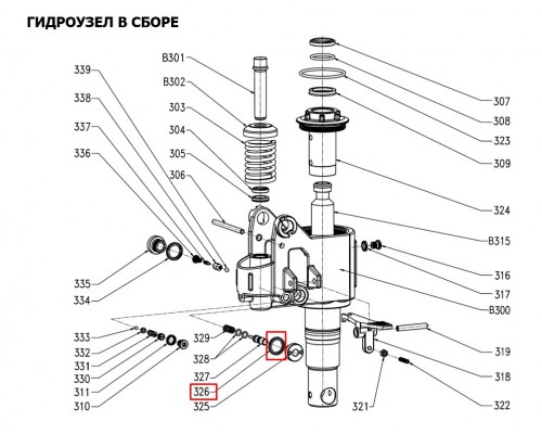 326 Шайба (20х2) для тележки RHP (BF) (Washer 20х2)