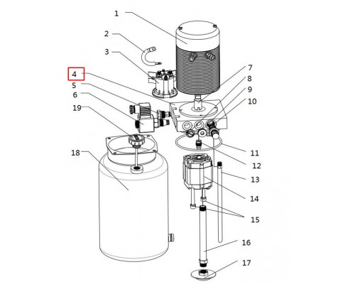 4 Блок клапанный для штабелёра WS/IWS/PWS (Valve block)