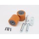 8 Подвилочные колёса 80х70 в сборе для тележки EPT (Double PU Loading Wheel ASY. 30101025)