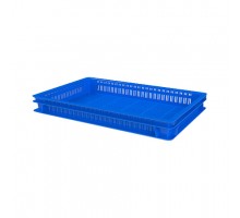 Ящик полимерный для полуфабрикатов перфорированные стенки сплошное дно (600х400х75)