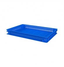 Ящик полимерный для полуфабрикатов перфорированный (600х400х75)