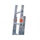 Двухсекционная алюминиевая раздвижная лестница с перекладинами KRAUSE FABILO MONTO 2х9 129277, 120540
