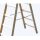 Двусторонняя деревянная лестница-стремянка с перекладинами KRAUSE STABILO 2х12 170149