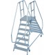 Лестница алюминиевая передвижная с платформой двухсторонняя KRAUSE STABILO 2х7 820273