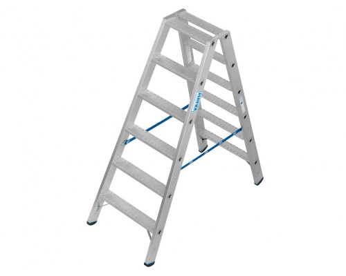 Двухсторонняя стремянка усиленная профессиональная KRAUSE STABILO R13 2х6 136169