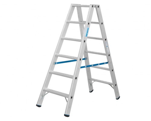 Двухсторонняя стремянка усиленная профессиональная KRAUSE STABILO R13 2х6 136169