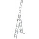 Лестница трехсекционная универсальная алюминиевая профессиональная KRAUSE STABILO 3х12 133700, 123350