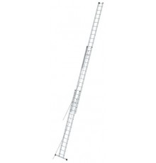 Трехсекционная лестница с перекладинами, вытягиваемая тросом Krause Stabilo 3х16 800763