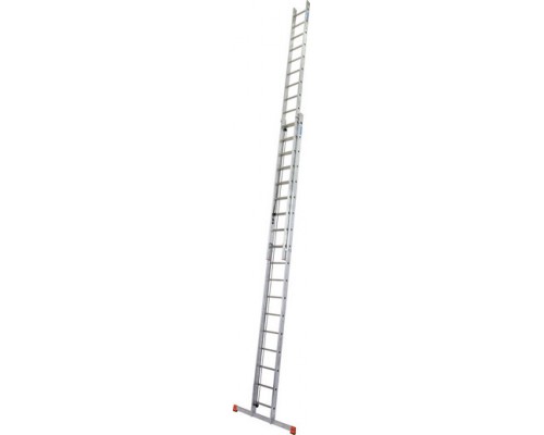 Двухсекционная алюминиевая лестница, вытягиваемая тросом ROBILO KRAUSE MONTO 2х18 129871, 120670