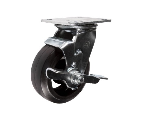 Колесная опора и колесо большегрузное поворотное с тормозом SCdb63