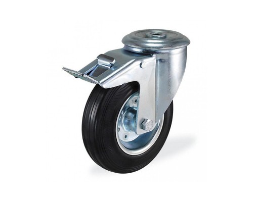 Колесо и колесная опора Kama K-3300-SLS-080-F18 с тормозом
