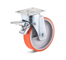 Колесо и колесная опора TORWEGGE T-4102-DUR-125x35-F09 c тормозом