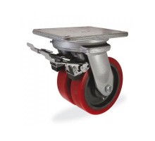 Колесо и колесная опора KAMA 6702-KOR-250-F09 с тормозом