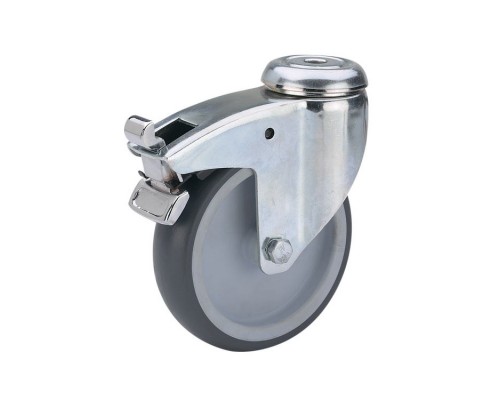 Колесо и колесная опора ALEX TW-2800-MTB-150-F18 с тормозом