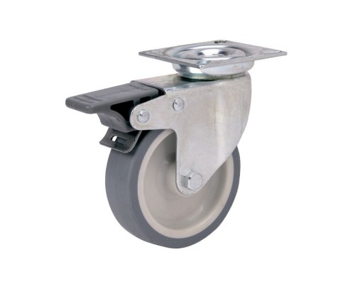 Колесо и колесная опора ALEX TW-1702-MTB-060-F18 с тормозом